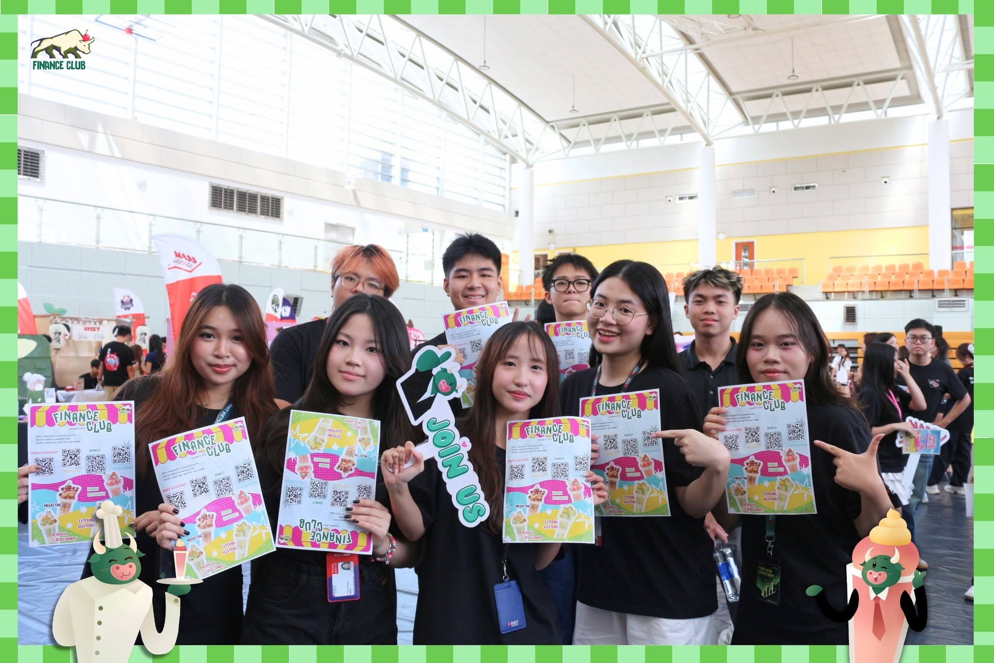 The Finance Club team welcoming students at Club Day.